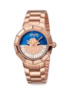 Roberto Cavalli By Franck Muller Rc-11 Rose Goldtone Stainless Steel Mother-of-pearl Bracelet Watch