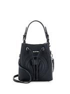 Valentino By Mario Valentino Leon Textured Leather Crossbody Bag