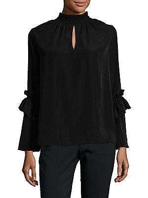 Supply & Demand Ruched Highneck Top