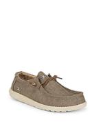 Hey Dude Wally Canvas Boat Shoes