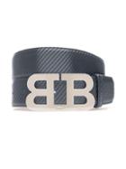 Bally Mirror B 45 Carbon Leather Belt