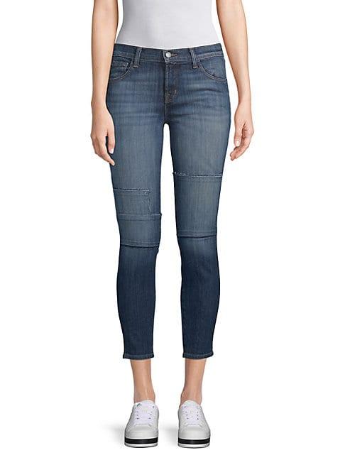 J Brand Mid-rise Cropped Skinny Jeans
