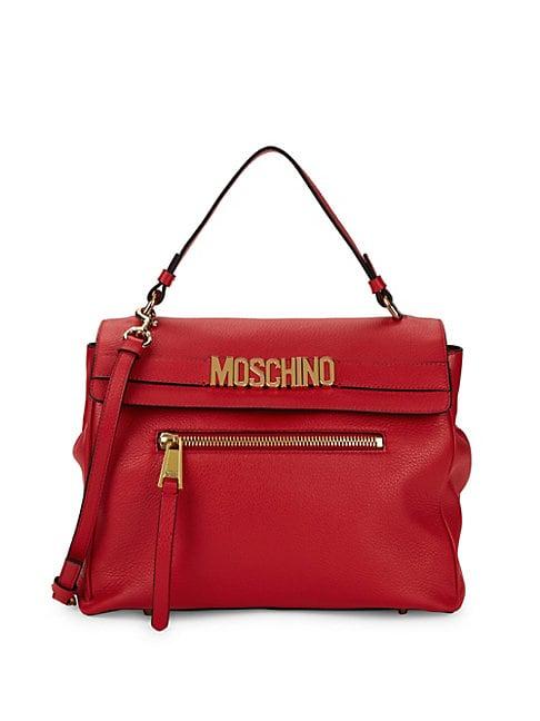 Moschino Couture Logo Leather Crossbody Bag