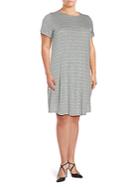 Two By Vince Camuto Plus Size Striped Shirtdress