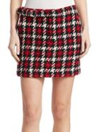 Mcq Alexander Mcqueen Belted Wool Mini Skirt
