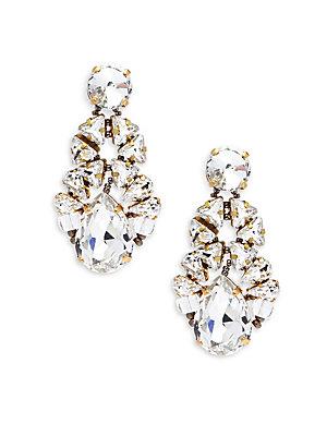 Tataborello Swarovski Crystal & Glass Beads Drop Earrings