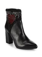 Love Moschino Studded Point Toe Booties