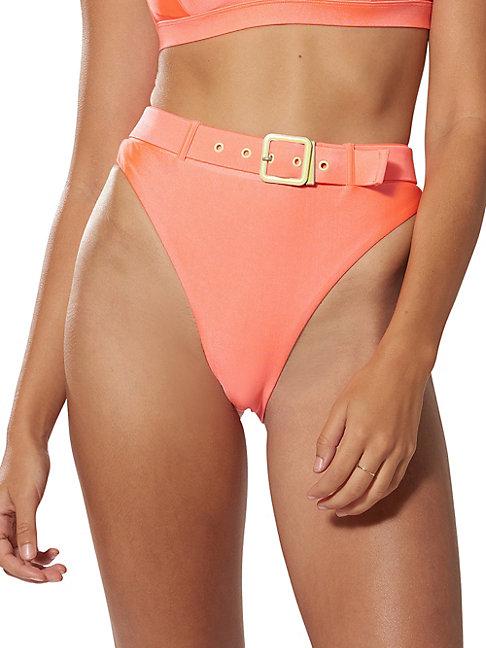 Dolce Vita High-waist Buckle Bikini Bottom