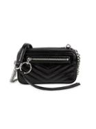 Rebecca Minkoff Double Zip Leather Crossbody Bag