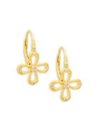 Freida Rothman 14k Gold-plated Sterling Silver & Cubic Zirconia Open Clover Earrings
