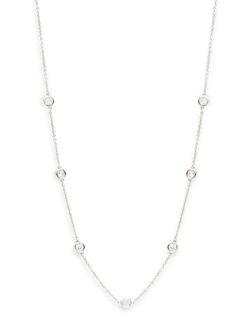 Diana M Jewels 14k White Gold & 0.70 Tcw Diamond Necklace