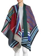 Burberry Patchwork Cashmere Blend Poncho