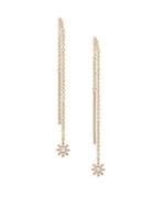 Saks Fifth Avenue Diamond And 14k Yellow Gold Linear Earrings