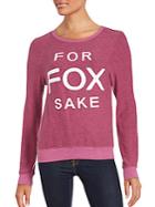 Wildfox Scoopneck Long Sleeve Pullover