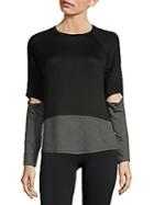 Body Language Cutout Long-sleeve Pullover