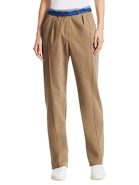 Rosie Assoulin Rolled-up Stretch Cotton Pants