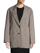 3.1 Phillip Lim Oversized Checkered Wool Blend Blazer