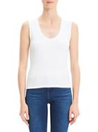 Theory Compact Scoopneck Ribbed Tank Top