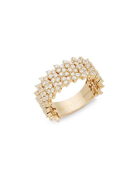 Hueb Reverie 18k Gold & Diamond Statement Ring