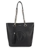 Valentino By Mario Valentino Marylin Stamped Logo Leather Tote Bag