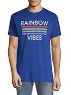 Body Rags Clothing Co Rainbow Vibes Striped Cotton Tee