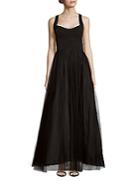 Adrianna Papell Solid Fit-&-flare Gown
