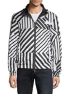 Emporio Armani Striped Zip-up Jacket