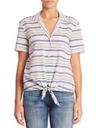 Equipment Keira Striped Blouse
