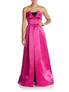 Milly Madeline Strapless Satin Gown