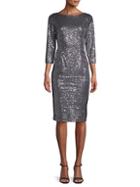 Adrianna Papell Sequined Knee-length Dress