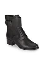 Saks Fifth Avenue Serena Leather Combat Boots
