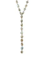 Adornia Fine Jewelry Sterling Silver Labradorite Y-drop Necklace