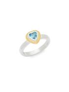 Gurhan Romance Sterling Silver & Topaz Mini Heart Ring