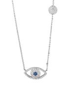 Eye Candy La Luxe Silvertone & Crystal Pendant Necklace