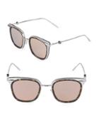 Moncler 51mm Square Sunglasses