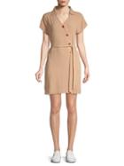 Lucca Couture Belted Utility Dress