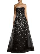 Carolina Herrera Embellished Strapless Dress