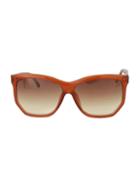 Linda Farrow 60mm Square Sunglasses