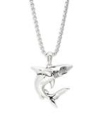 Effy Sterling Silver Shark Pendant Necklace