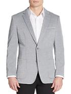 Saks Fifth Avenue Slim-fit Knit Two-button Jacket