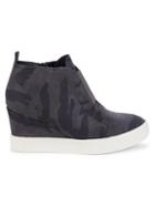Mia Camouflage Faux Suede Sneakers
