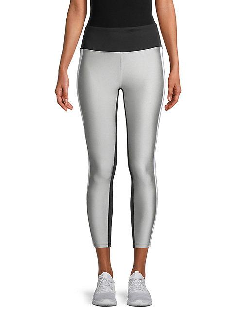 Calvin Klein Performance High-waisted Striped Cropped Leggings