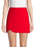 Alice + Olivia Dasia Asymmetric Fold Mini Skirt