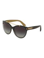 Dolce & Gabbana 57mm Cats-eye Sunglasses