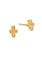 Amrapali Tarakini 18k Gold & Yellow Sapphire Cluster Earrings