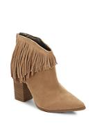 Kenneth Cole Reaction Pull Down Point Toe Suede Ankle Boots