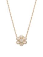 Diana M Jewels 14k Yellow Gold & 0.47 Tcw Diamond Flower Pendant Necklace
