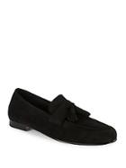 Saks Fifth Avenue Made In Italy Tasseled Suede Loafers