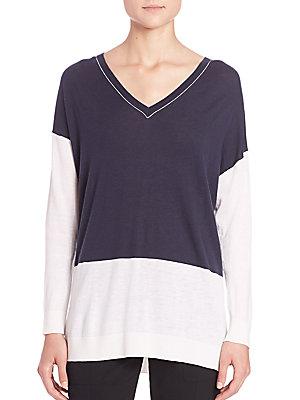 Vince Colorblock Easy-fit Sweater