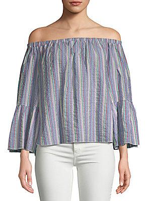 See By Chlo Off-the-shoulder Bell-sleeve Top